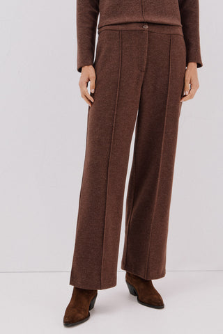 Pantalón Ancho Talle Alto con Bolsillos