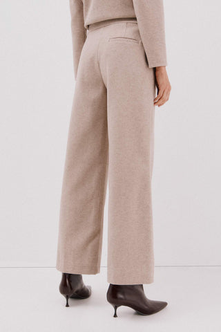 Pantalón Ancho Talle Alto con Bolsillos