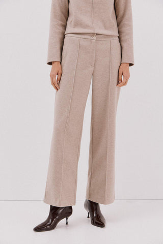 Pantalón Ancho Talle Alto con Bolsillos