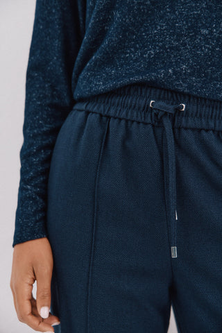 Pantalón Ancho con Cintura Elástica y Bolsillos