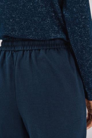 Pantalón Ancho con Cintura Elástica y Bolsillos