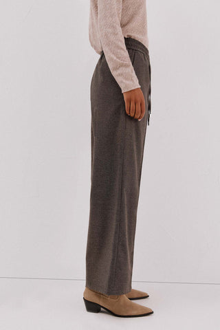 Pantalón Ancho con Cintura Elástica y Bolsillos