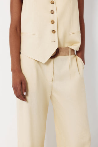 4.T.Ki.Pantalon Fluido Lino.