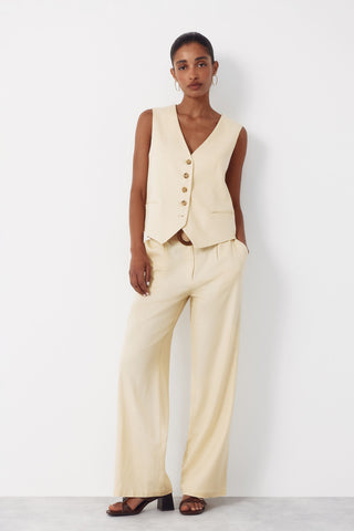 4.T.Ki.Pantalon Fluido Lino.