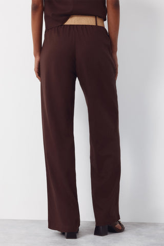 4.T.Ki.Pantalon Fluido Lino.