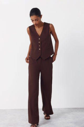 4.T.Ki.Pantalon Fluido Lino.