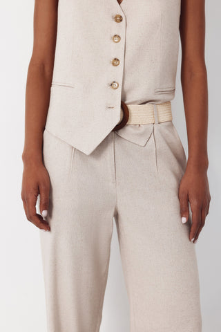 4.T.Ki.Pantalon Fluido Lino.