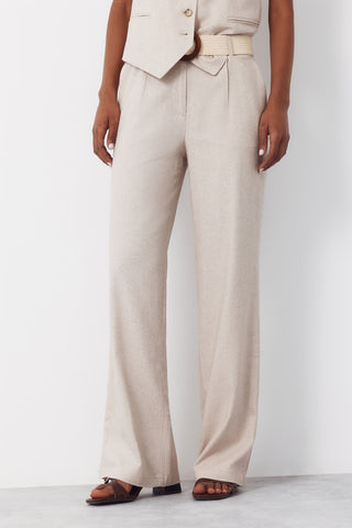 4.T.Ki.Pantalon Fluido Lino.