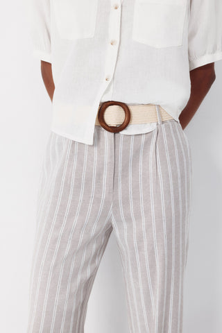 4.T.Ki.Pantalon Fluido Lino.