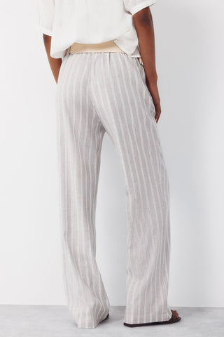 4.T.Ki.Pantalon Fluido Lino.