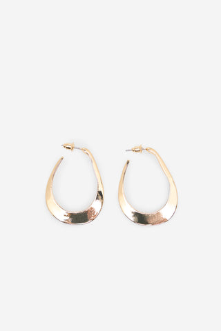 Aretes Metálicos con Diseño Irregular