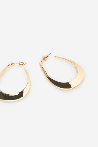 Aretes Metálicos con Diseño Irregular