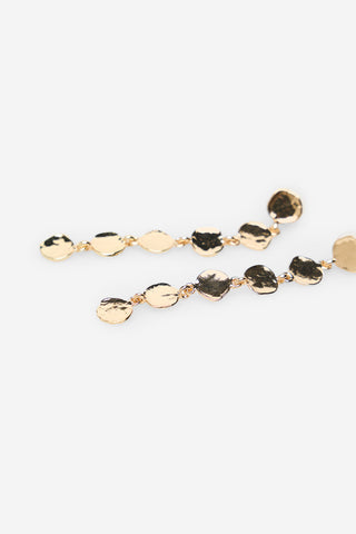 Aretes Largos con Detalle Monedas