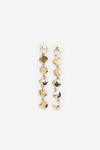Aretes Largos con Detalle Monedas