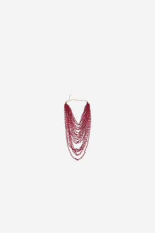 3.T.Ki.Coral Beads Collar.