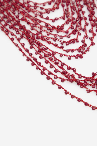 3.T.Ki.Coral Beads Collar.