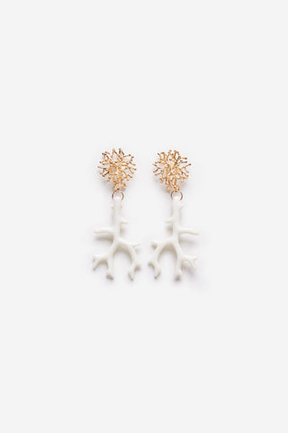 Pendientes de Resina Diseño Coral