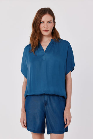 Camisa Manga Corta Tejido Satinado