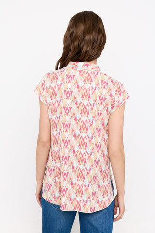 Blusa Fluida con Escote en V