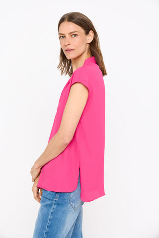 Blusa Fluida con Escote en V