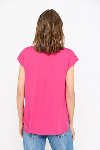 Blusa Fluida con Escote en V