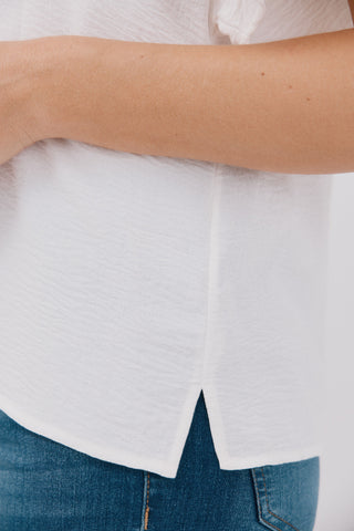 Blusa Manga con Volantes y Encaje.