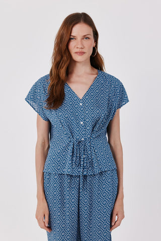 Camisa Manga Corta con Estampado