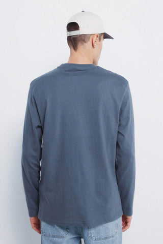 Camiseta Manga Larga con Logo Bordado