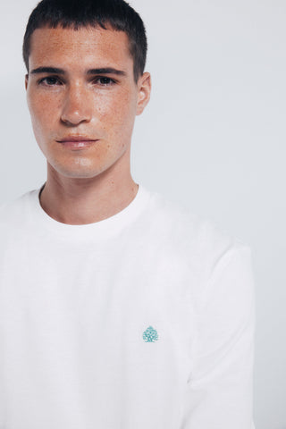 Camiseta Manga Larga con Logo Bordado