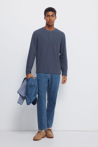 Camiseta Mana Larga con Detalle Botones