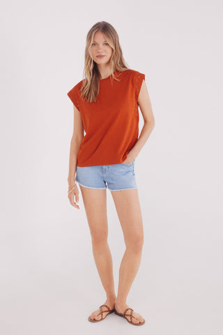 Camiseta Manga Corta con Tachuelas
