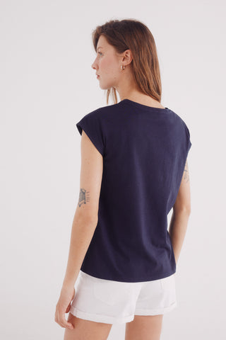 Camiseta Manga Corta con Botones