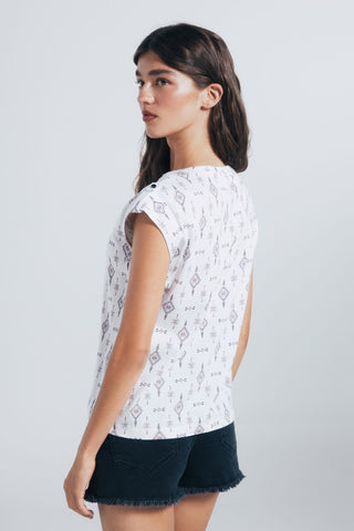 Camiseta Manga Corta con Estampado