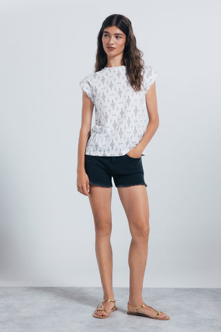 Camiseta Manga Corta con Estampado