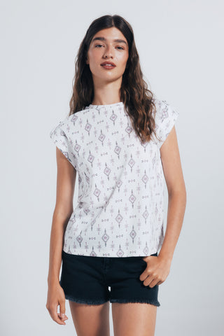 Camiseta Manga Corta con Estampado