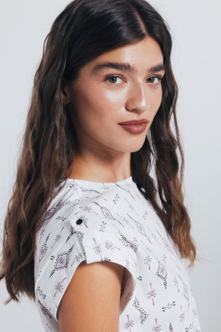 Camiseta Manga Corta con Estampado