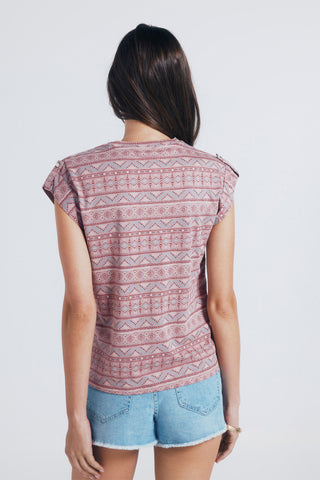 Camiseta Manga Corta con Estampado