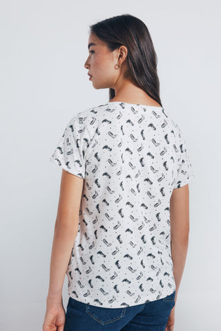 Camiseta Manga Corta con Gráfico