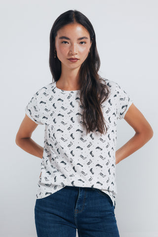 Camiseta Manga Corta con Gráfico