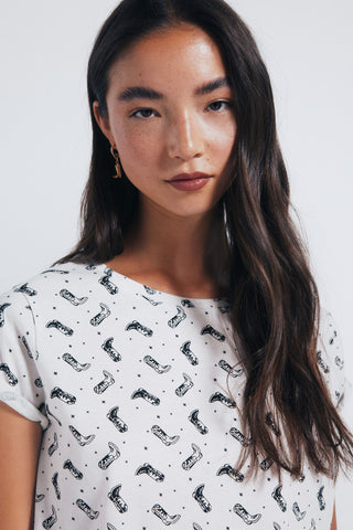 Camiseta Manga Corta con Gráfico