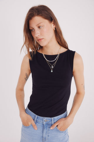 Camiseta Ajustada Cuello Redondo