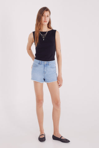 Camiseta Ajustada Cuello Redondo