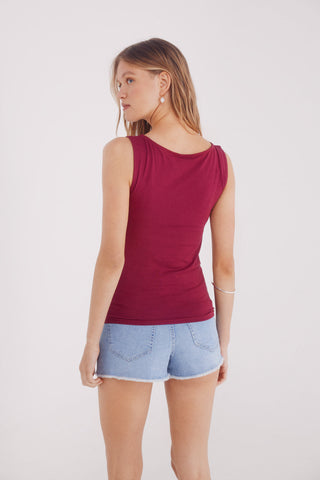 Camiseta Ajustada Cuello Redondo