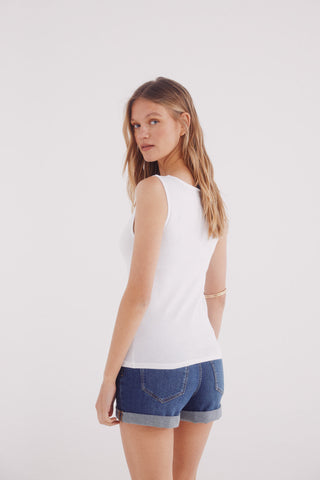 Camiseta Ajustada Cuello Redondo
