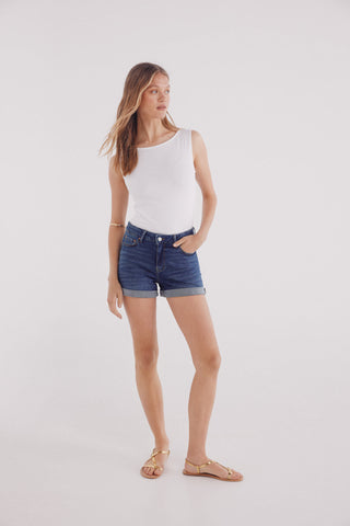 Camiseta Ajustada Cuello Redondo