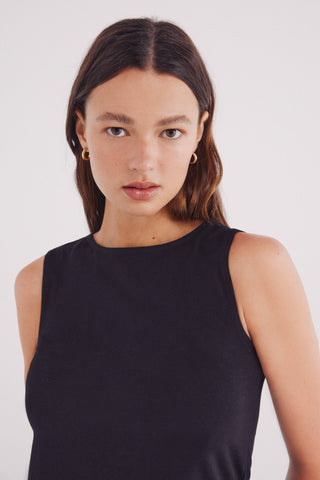 Camiseta sin Mangas con Detalle Encaje