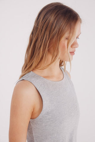 Camiseta sin Mangas Cuello Redondo