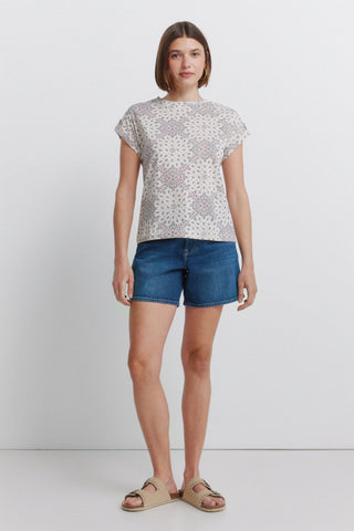 Sleeveless Mosaic Top.