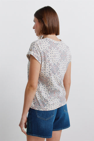 Sleeveless Mosaic Top.