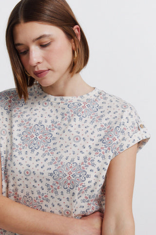 Sleeveless Mosaic Top.